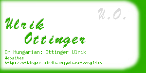 ulrik ottinger business card